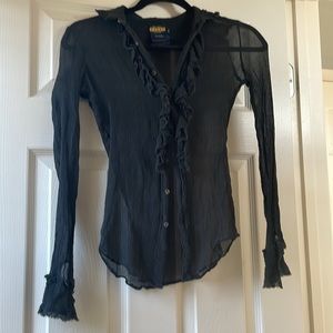 Ralph Lauren Rugby Collection Sheer Blouse